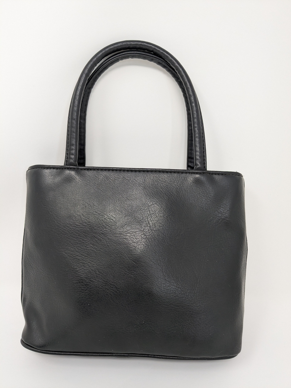 Esprit Black Smooth Leather Small Satchel Bag - Picture 3 of 15